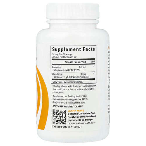 Seeking Health, Energy Nutrients, 30 пастилок