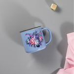 Кружка голубая «Дача» 250 мл.