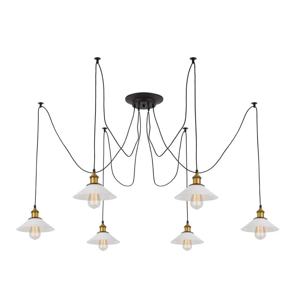 Citilux Эдисон CL451061 Люстра паук Венге Бронза