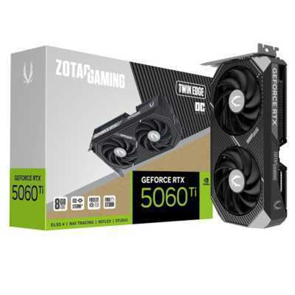 Видеокарта Zotac nVidia GeForce RTX 5060 Ti Twin Edge OC 8Gb ZT-B50610H-10M