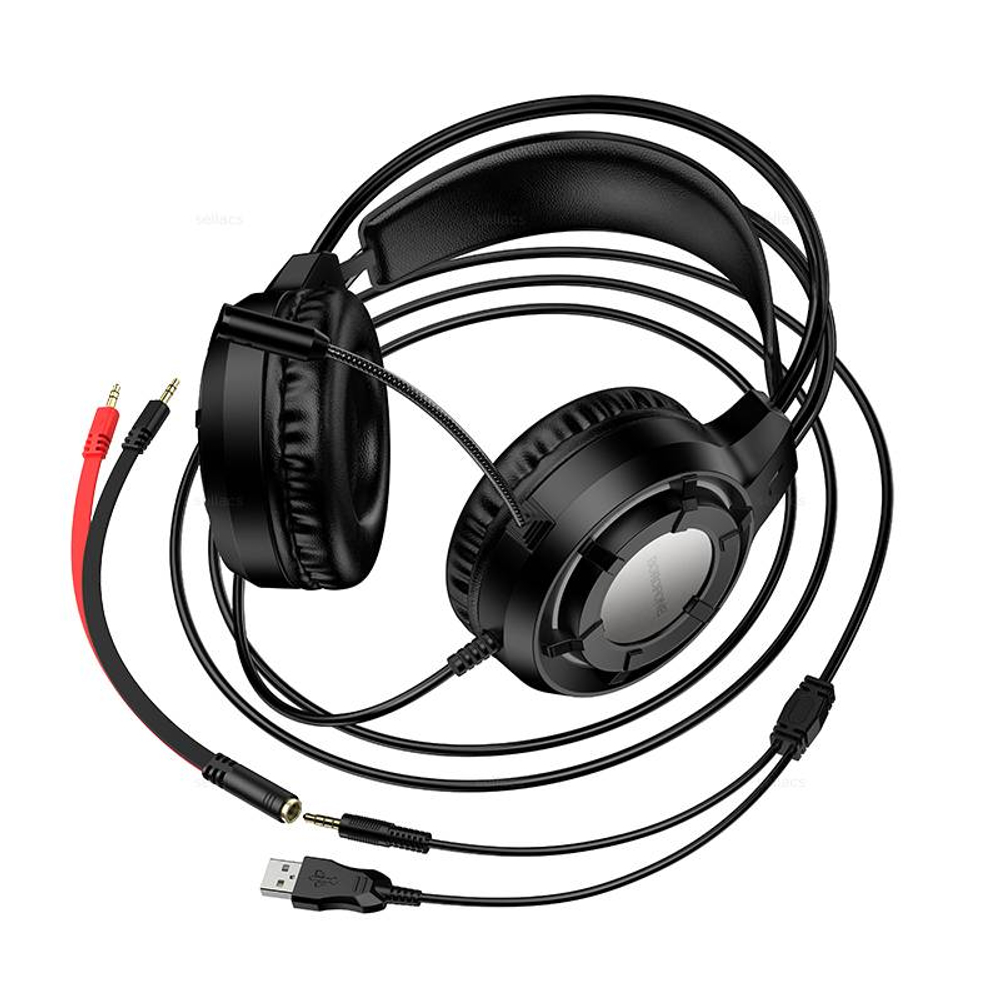 Проводные накладные наушники Borofone BO112 (black)