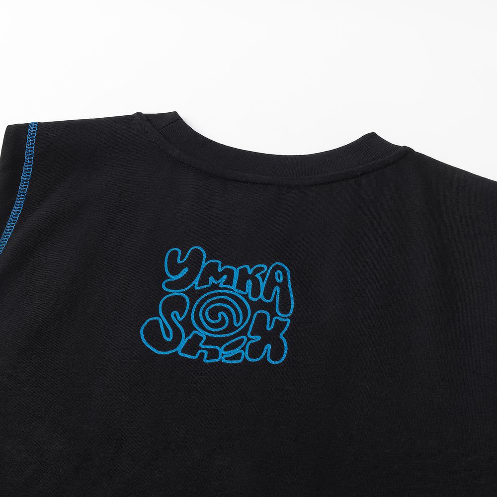 Майка Ymkashix face flower черная