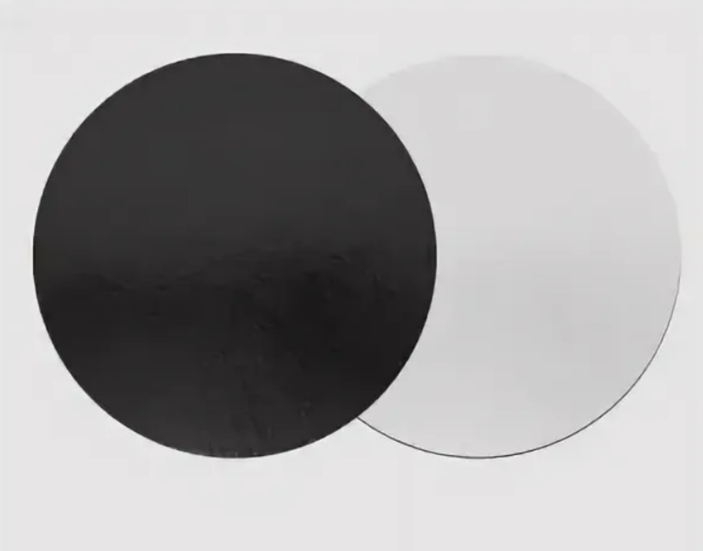 Подложка для торта, толщина 2,5 мм., диаметр 30 см,черный/белый