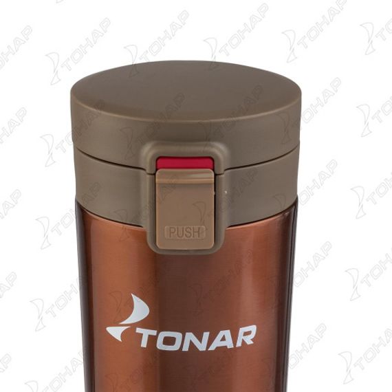 Термос-кружка (HS.TMК-02) 400ML кофейный TONAR