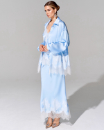 Юбка с отделкой французским кружевом