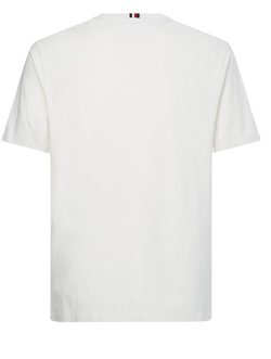 Мужская теннисная футболка Tommy Hilfiger Essentials Big Logo Short Sleeve Tee - ivory