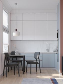 Стул с обивкой Saga, рогожка, темно-серый