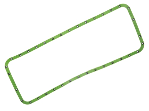 Прокладка поддона маслянного картера ЯМЗ 238 зеленый силикон с шайбами ПРЕМИУМ (ПТП64)