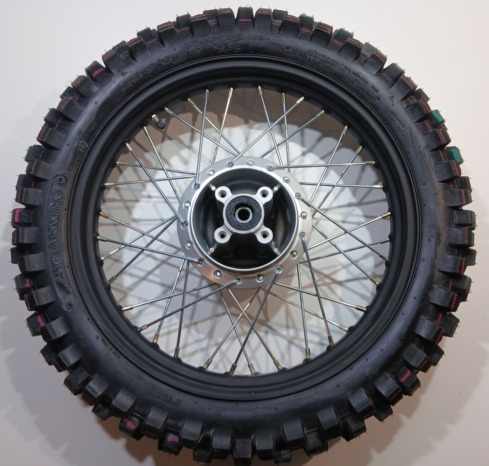 Колесо заднее в сборе 110/100-18 ось Ф15мм Мотоцикл Motoland XR250 ENDURO