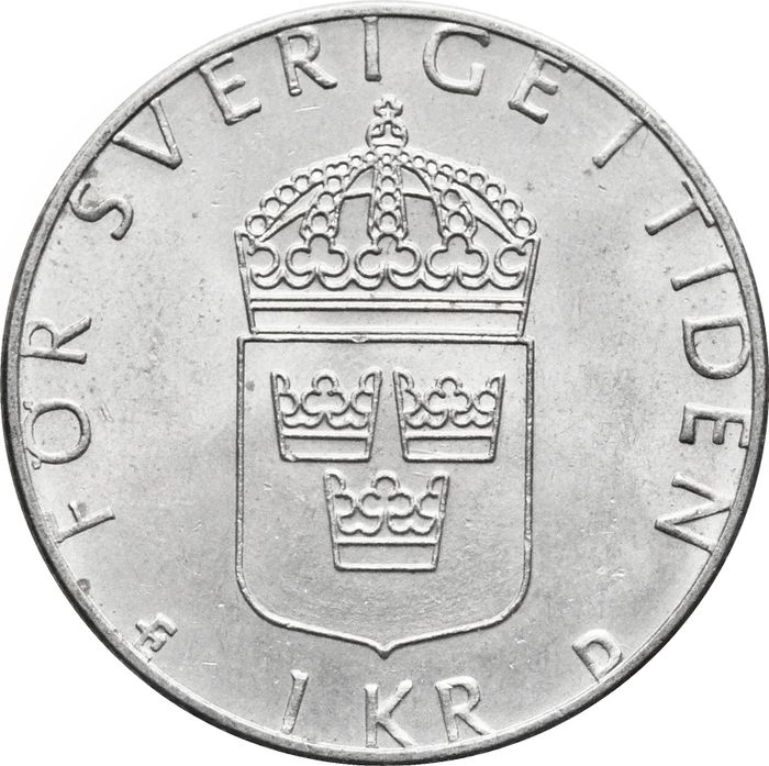 1 крона 1982-2000 Швеция