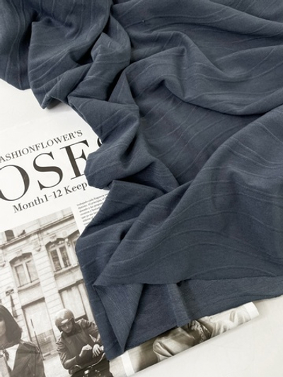 ГРАФИТ - Кулирка жаккард ВОЛНЫ (КРВ454 Елена)