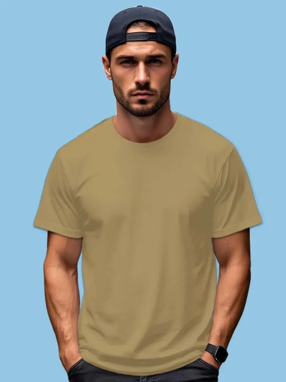 Футболка Взрослая.Премиум однотонная.1 шт