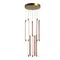 utsenka-SL6225.303.10 Светильник подвесной ST-Luce Латунь/Терракотовый, Белый LED 10*6,5W 3000K БРИК