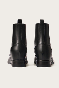 Ботинки из черной телячьей кожи со скрытой танкеткой