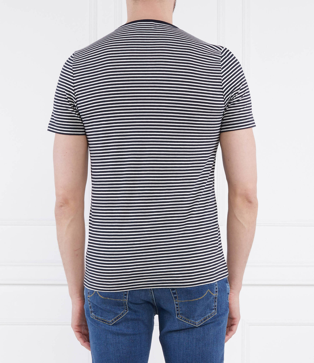 Футболка Kyran Striped Oscar Jacobson - темно-синий(67896829)