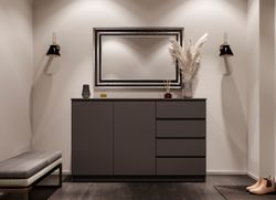 МС Мори Комод МК 1600.1 (NEW) Графит, ДСВ Мебель