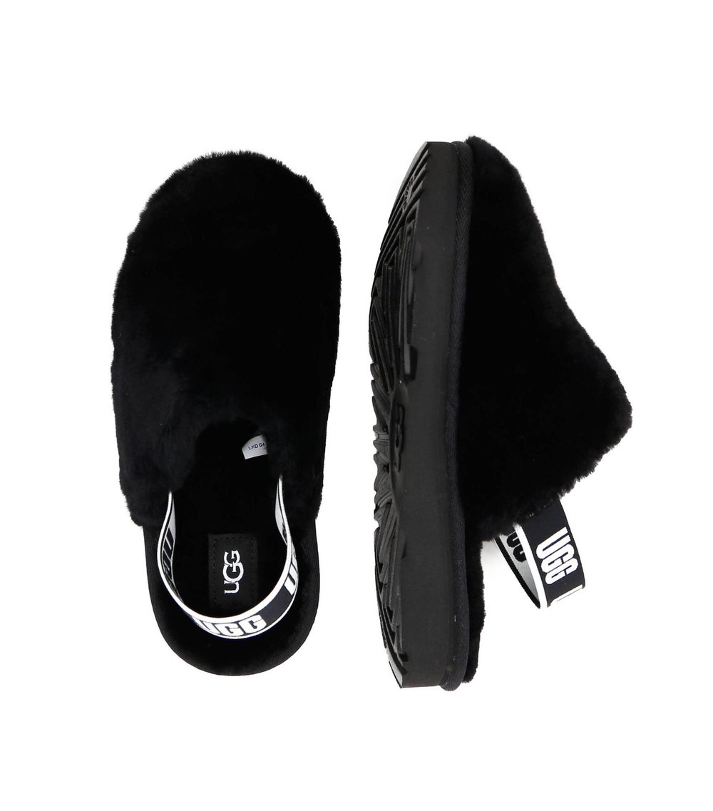 Кожаная домашняя обувь k fluff yeah clog UGG - черный(1123633K)