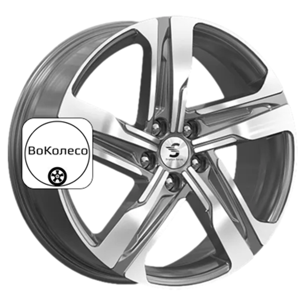 7,5x19/5x114,3 ET50 D67,1 КР004 (Sportage) Diamond Gloss Graphite Premium Series