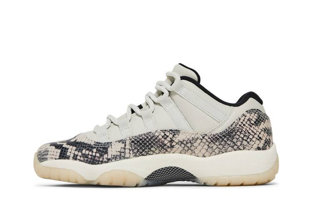Кроссовки Jordan Air Jordan 11 Low Snakeskin Light Bone (Женская размерная сетка)