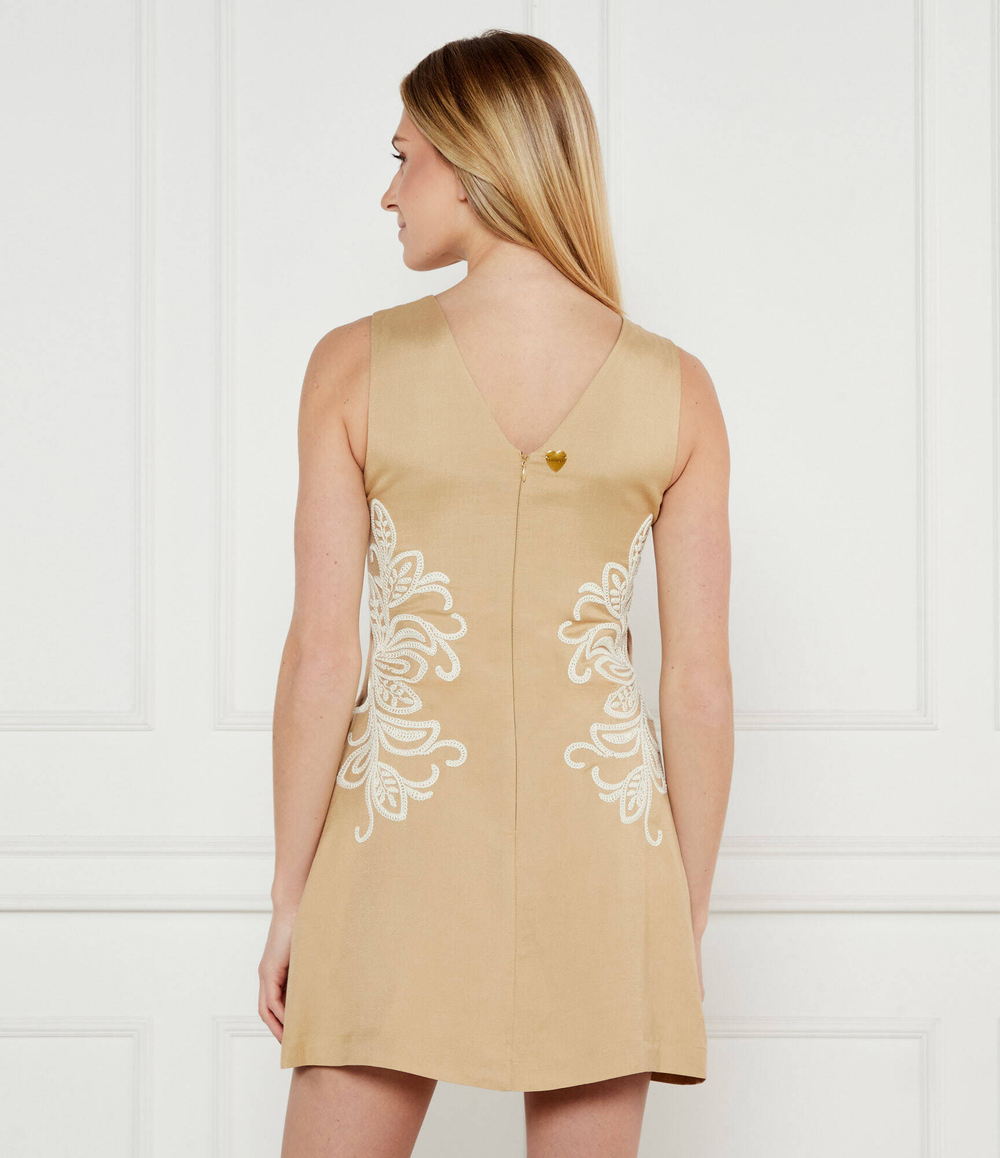 Льняное платье Twinset U&B - желтый(251LB2FBB)