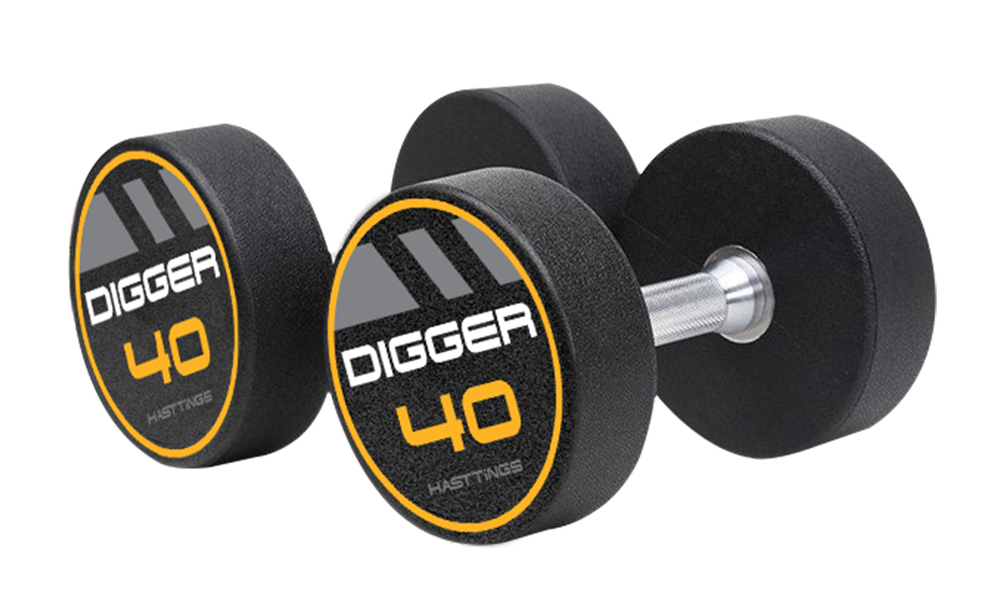 Комплект полиуретановых гантелей 5 пар от 40 до 50кг Hasttings Digger HD51D4C-40-50