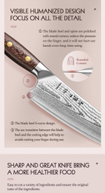 Кухонный нож Hezhen X02M Chef нож 8 дюймов клинок 67 Layers Damascus рукоять микарта, длина лезвия 21 см