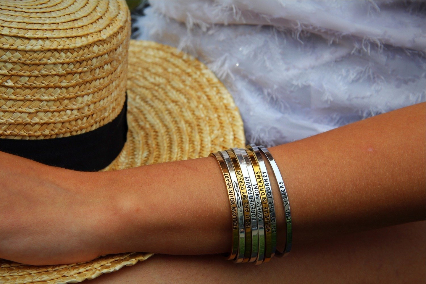 Браслет Enjoy the Journey, розовая позолота