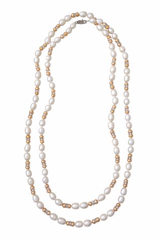 эффектные бусы из жемчуга длинные