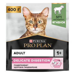 Сухой корм для кошек Purina PRO PLAN Delikate с ягненком 400 гр