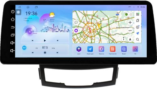 Магнитола для SsangYong Actyon 2 2011-2013 - FarCar монитор 12.3" 2K QLED на Android 14, Быстрая, CarPlay, 4G SIM-слот