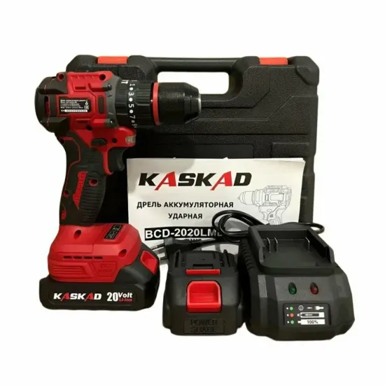 Аккумуляторный шуруповерт KASKAD BCD-2020LMD