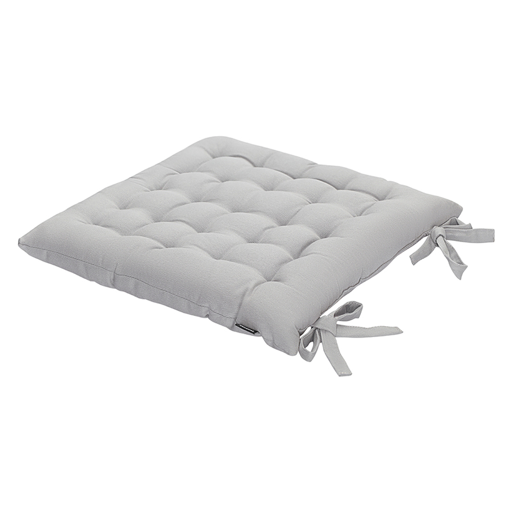 Подушка на стул из хлопка серого цвета из коллекции essential, 35х35 см