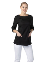 Туника медицинская женская Dr. Nice DRN410 с молнией сзади, серый, 56