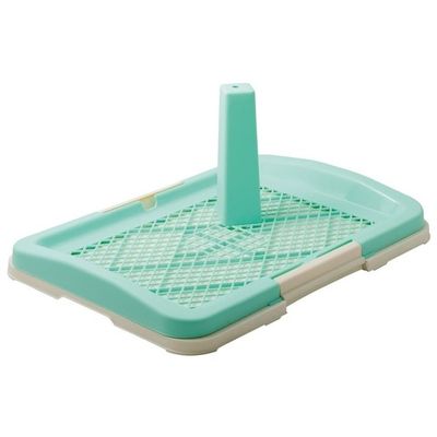 Туалет ZooOne для собак со столбиком 48х35х6 см, зеленый