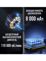 Мощная воздуходувка 180 Вт 6000 мАч