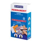 Маркер перманент. CENTROPEN PERMANENT 1-4,6 мм черный скошенный