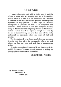 The art of enamelling upon metal: with a short appendix concerning miniature painting on enamel | Alexander Fisher