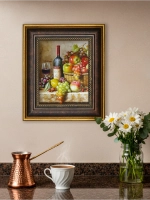 Картина настенная интерьерная в багетной раме 18*21 см