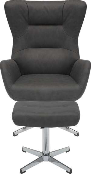 Кресло мягкое Everprof Apple Ткань Темно-серый