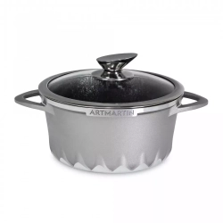 Кастрюля с крышкой 2.6л Kitchen Star Artmartin