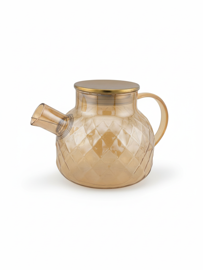 Заварочный чайник 1000 мл. медовое стекло с фильтр-пружинкой