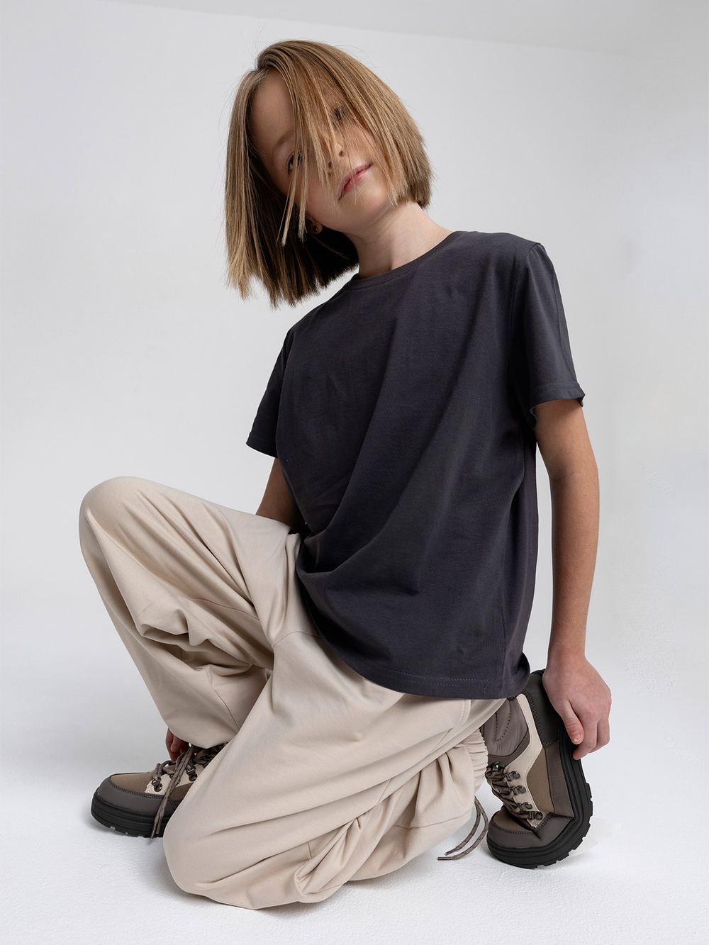 Футболка базовая Mjölk Steel Grey