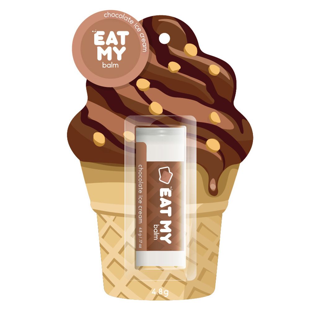 Бальзам для губ Шоколадный пломбир EAT MY Balm Chocolate Ice Cream