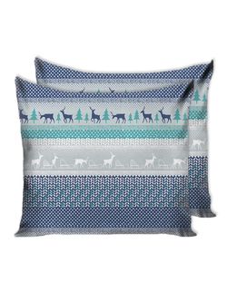 Наволочка комплект 2шт Сказка "Скандинавия" 70х70 см, перкаль