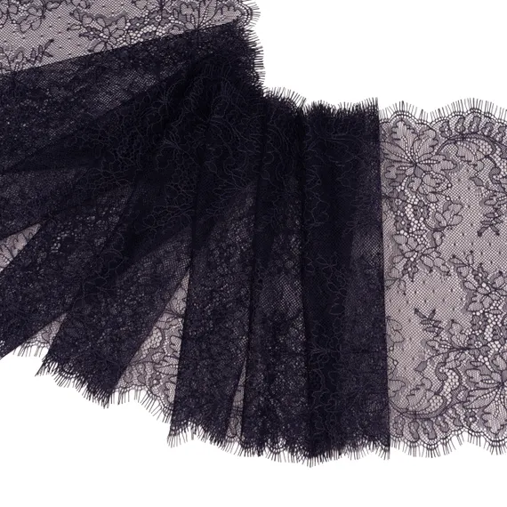 Кружево реснички темно-синее (23*290 см)