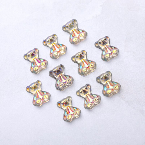 Blesk, Украшение для ногтей "Мишки" №02 (пластик) разм 6*7 мм, 10 шт.