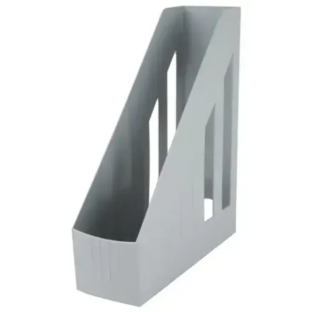 Лоток вертикальный Brauberg 85мм Contract, серый