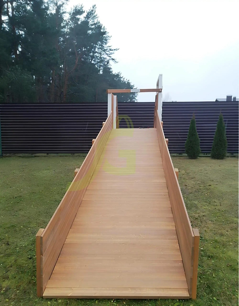 Зимняя горка "IgraGrad Snow Fox", скат 5 м мод.2