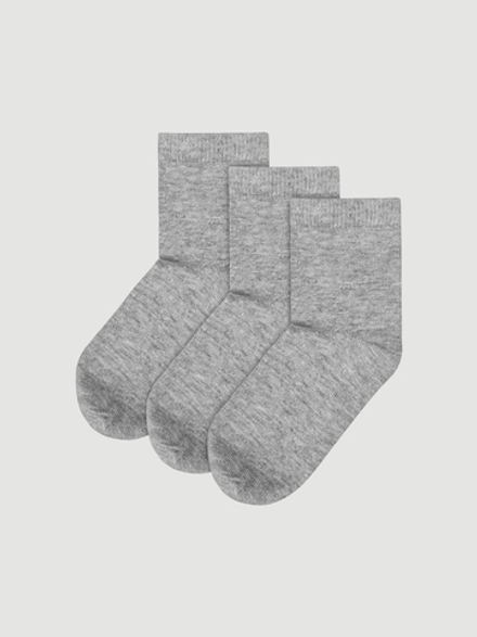 Носки детские Mjölk Grey Melange, сет из 3х
