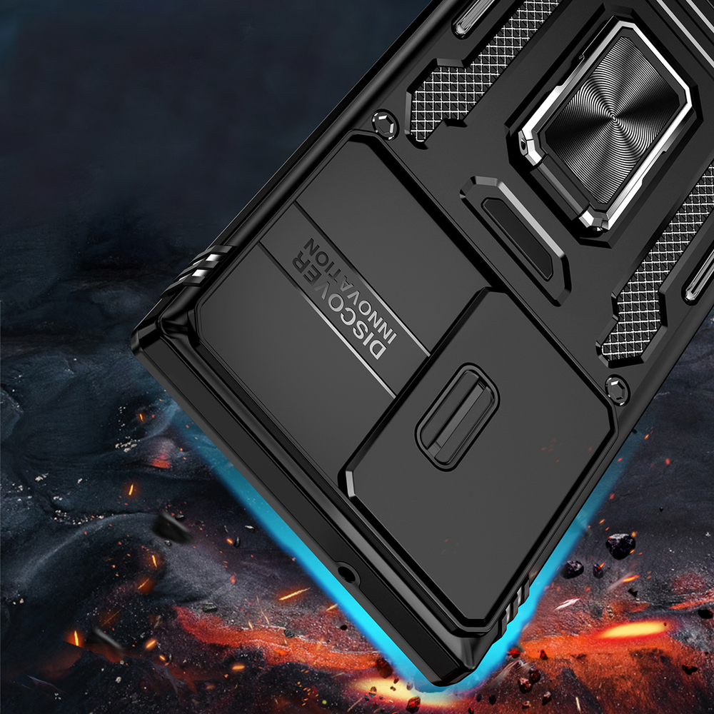 Чехол Safe Case с кольцом и защитой камеры для Samsung Galaxy S25 Ultra
